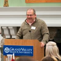 Dr. Stabler giving speech